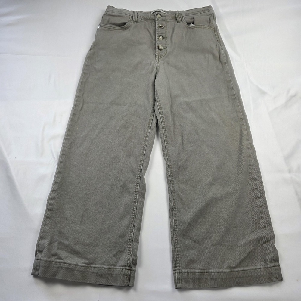 Scotch & Soda The Wave Jeans Womens 12/31 Gray Medium Wash High Rise Wide Leg